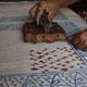 Handmade Natural Stripe Rayon from Bamboo Rug - 2' x 3'