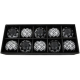 Handmade Black and White 3-inch Porcelain Ball Set (China)