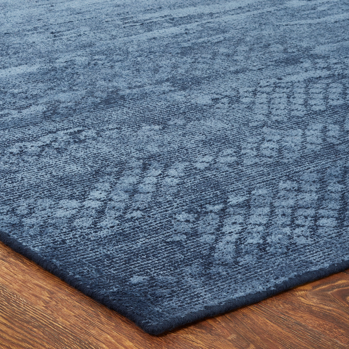 Handmade Blue Area Rug