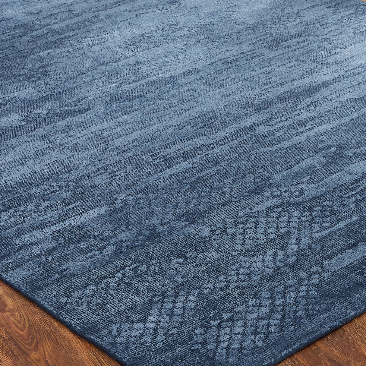 Handmade Blue Area Rug