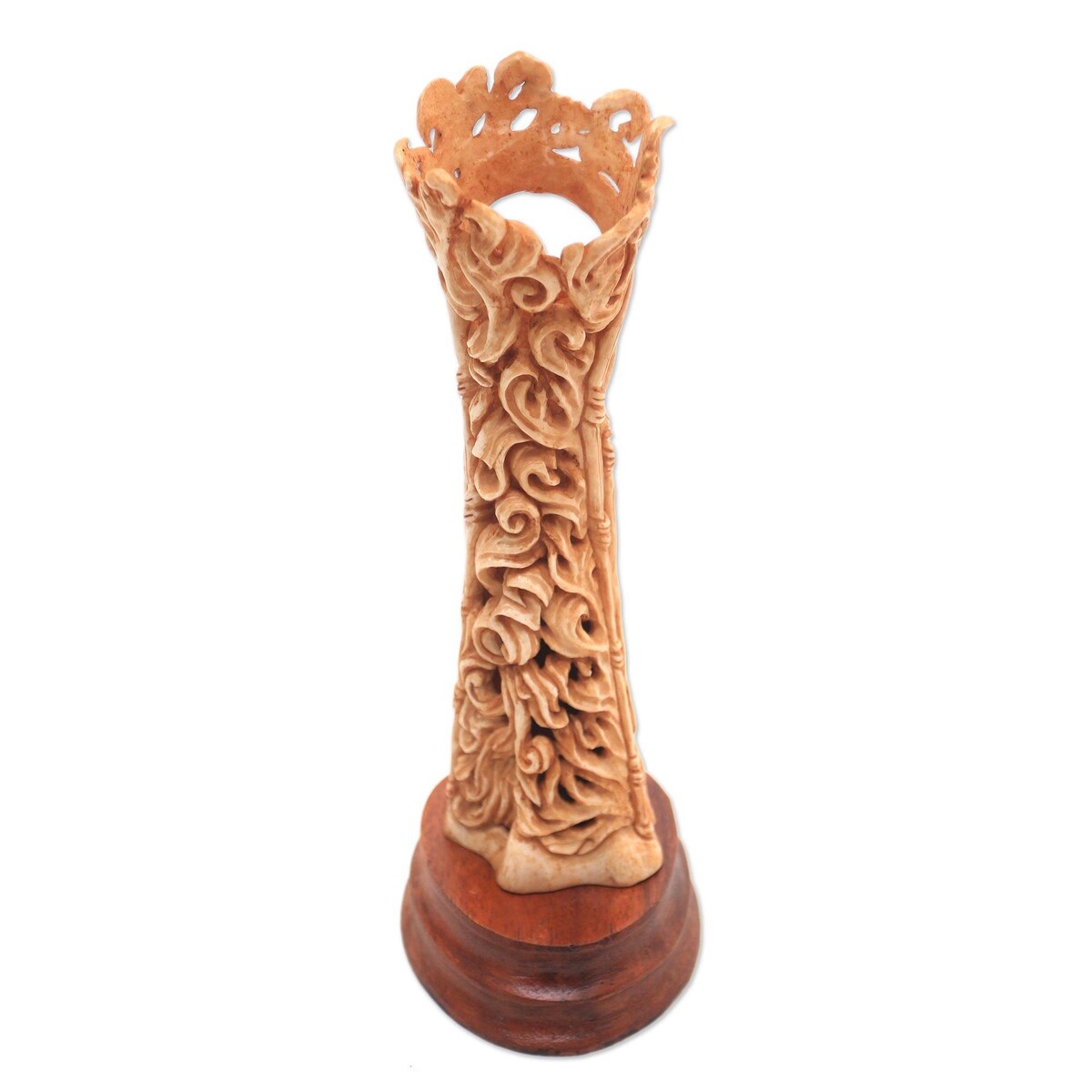 Handmade Bone Birth of Jesus nativity sculpture (Indonesia)