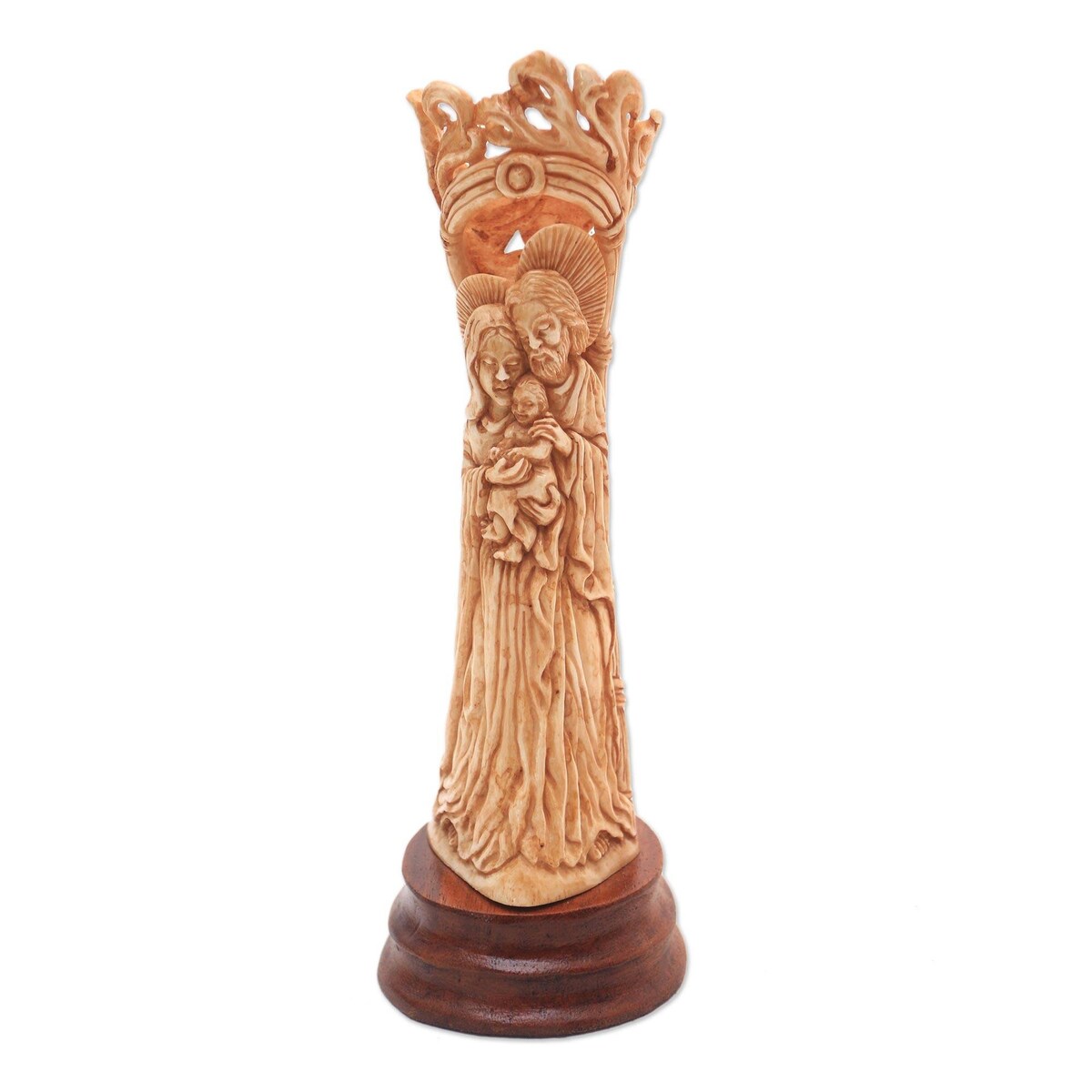 Handmade Bone Birth of Jesus nativity sculpture (Indonesia)
