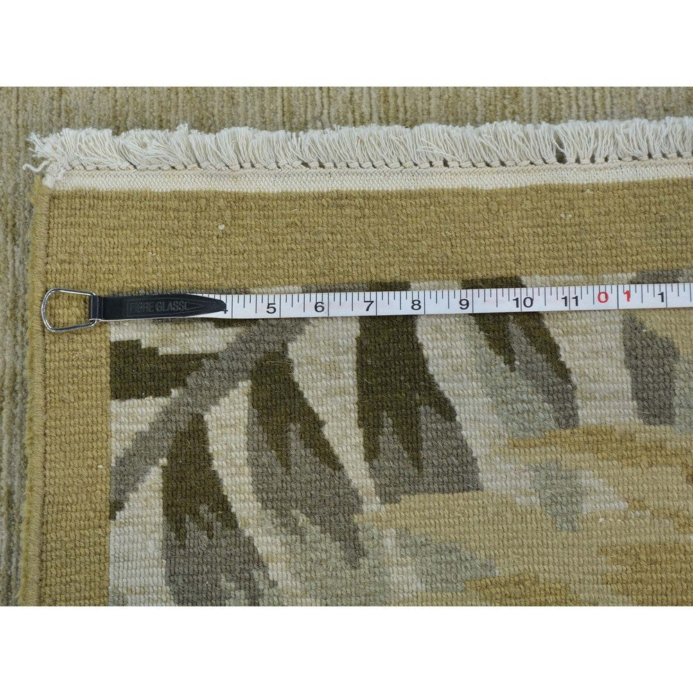 Handmade Botanical Design Modern Nepali Oriental Rug
