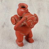 Handmade Carrying Water Ceramic sculpture (Mexico) - 33 x 27 x 26