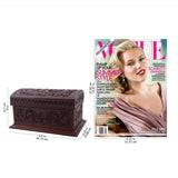 Handmade Classic Inspiration Leather and wood chest (Peru ) - 28 x 20 x 18