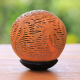 Handmade Coconut Grove Coconut shell sculpture (Indonesia) - 25 x 24 x 24