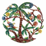 Handmade 'Colorful Palm Tree' 24-inch Wall Art , Handmade in Haiti