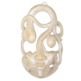 Handmade Dan wood mask, 'Festive Dancer'(Ghana)