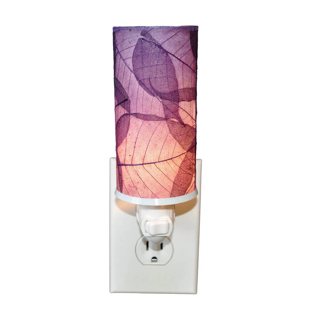 Handmade Eangee Cylinder Purple Nightlight (Philippines) - 3 x 3 x 7