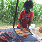 Handmade Elephant Batik Design Cushion Cover (Zimbabwe)