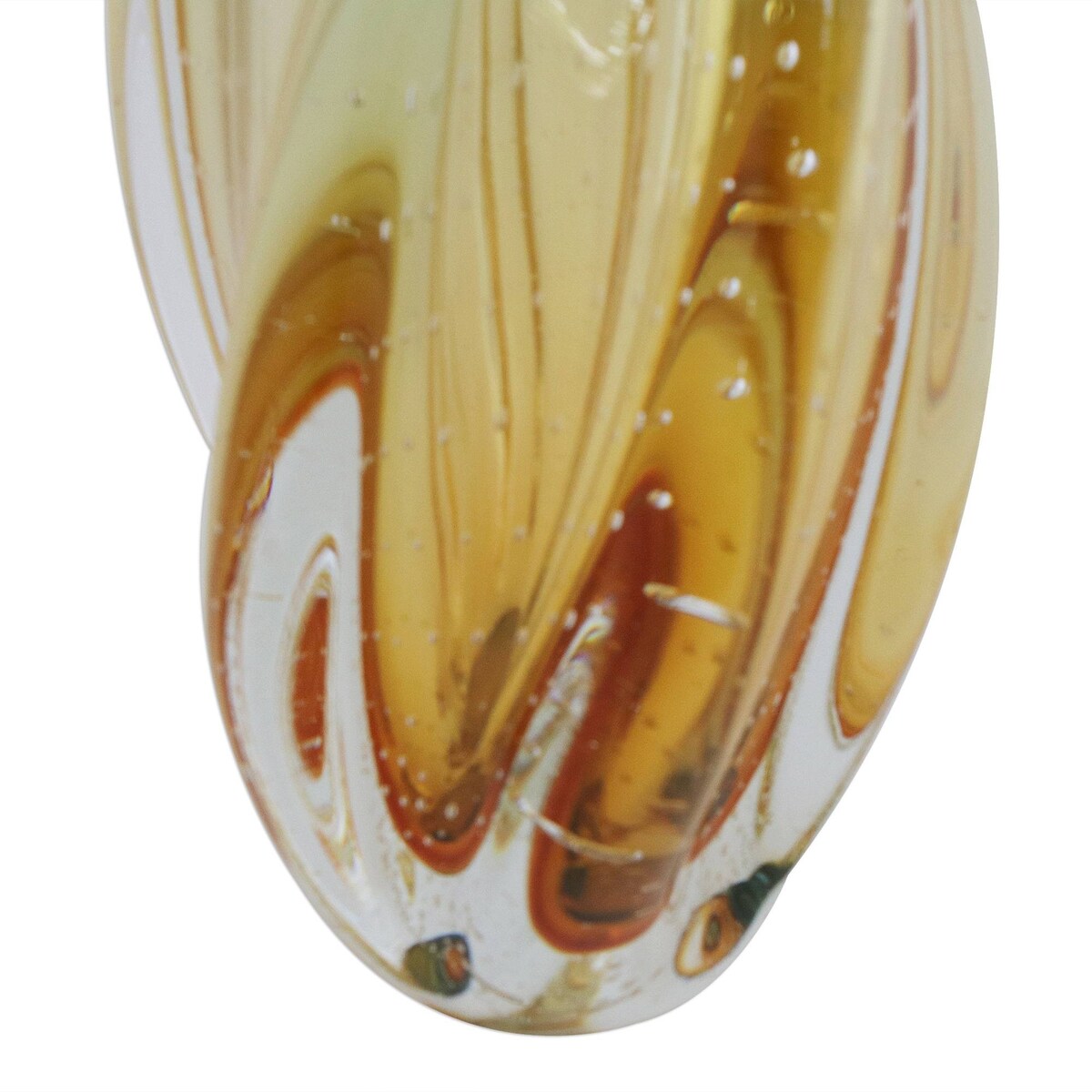 Handmade Fascinating Wave Art glass vase (Brazil)