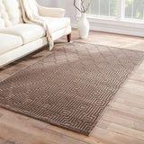 Adonis Geometric Gray Area Rug (7'6" X 9'6") - 7'6" x 9'6"/Surplus