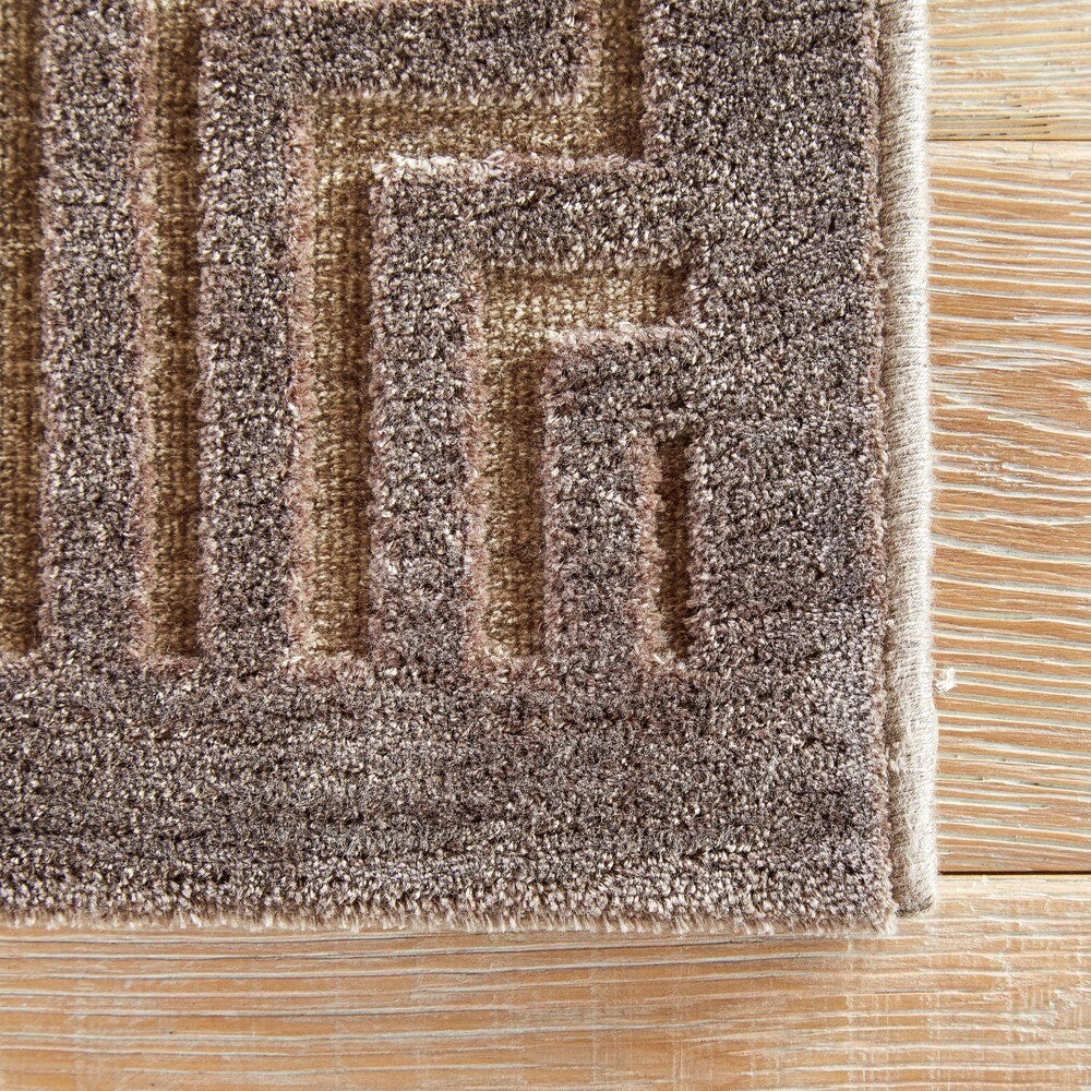 Adonis Geometric Gray Area Rug (7'6" X 9'6") - 7'6" x 9'6"/Surplus
