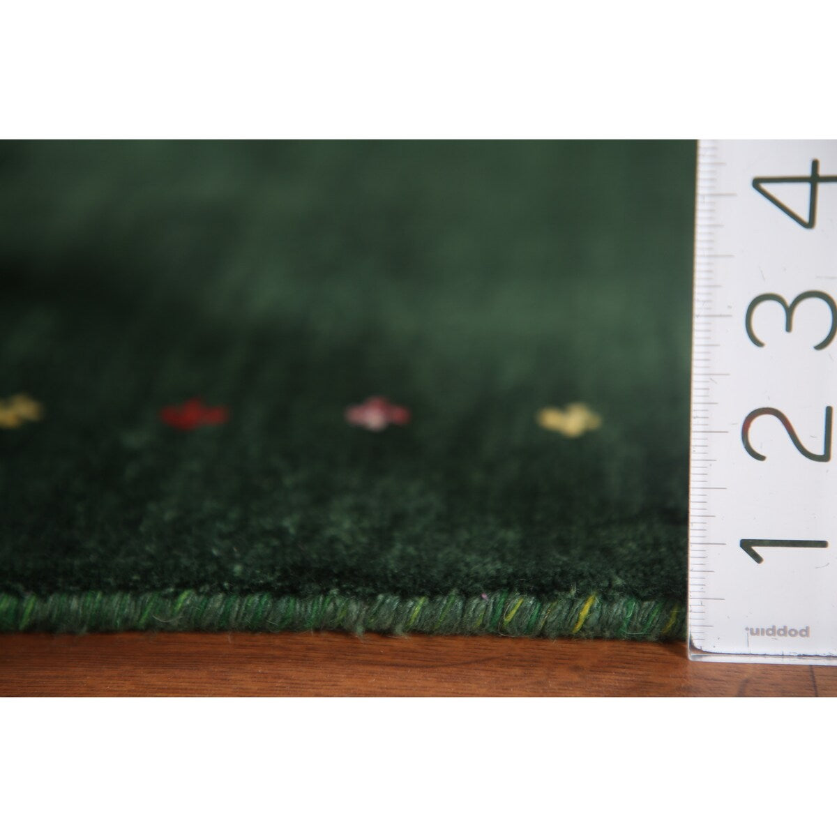 Handmade Green Gabbeh Runner Rug Oriental Silk Carpet - 2'6"x 9'10"