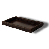 Handmade Woven Leather Tray (India)