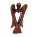 NOVICA Handmade Heart Of An Angel Wood Figurine (Indonesia) - 9.75" H x 5" W x 1.8" D
