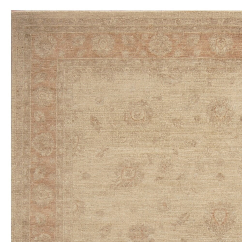 Handmade One-of-a-Kind Over Dyed Oushak Distressed Wool Rug (Afghanistan) - 8' x 10'9
