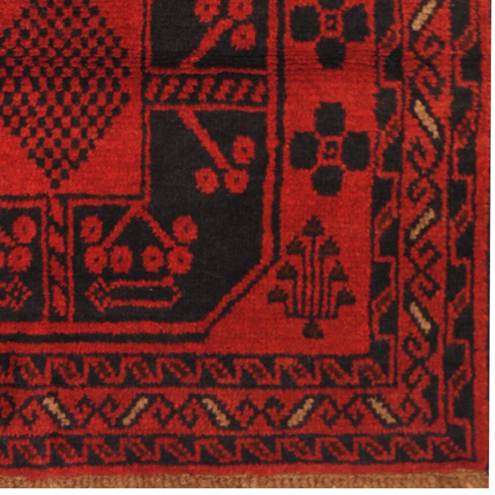 Handmade Tribal Balouchi Wool Rug (Afghanistan) - 2'10 x 4'7