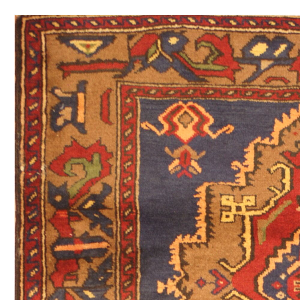 Handmade Herat Oriental Afghan Hand-knotted Tribal Balouchi Wool Rug (Afghanistan) - 3'10 x 6'7