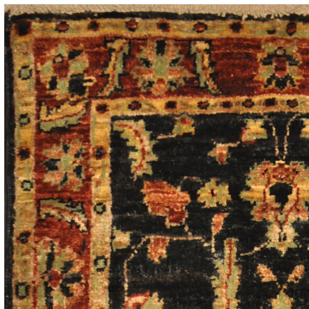 Handmade One-of-a-Kind Vegetable Dye Oushak Wool Rug (Afghanistan) - 2' x 3'