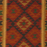Handmade One-of-a-Kind Mimana Wool Kilim (Afghanistan) - 3'2 x 5'