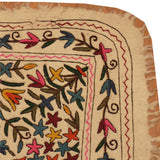 Handmade One-of-a-Kind Suzani Namad Rug (Uzbekistan) - 3'2 x 4'