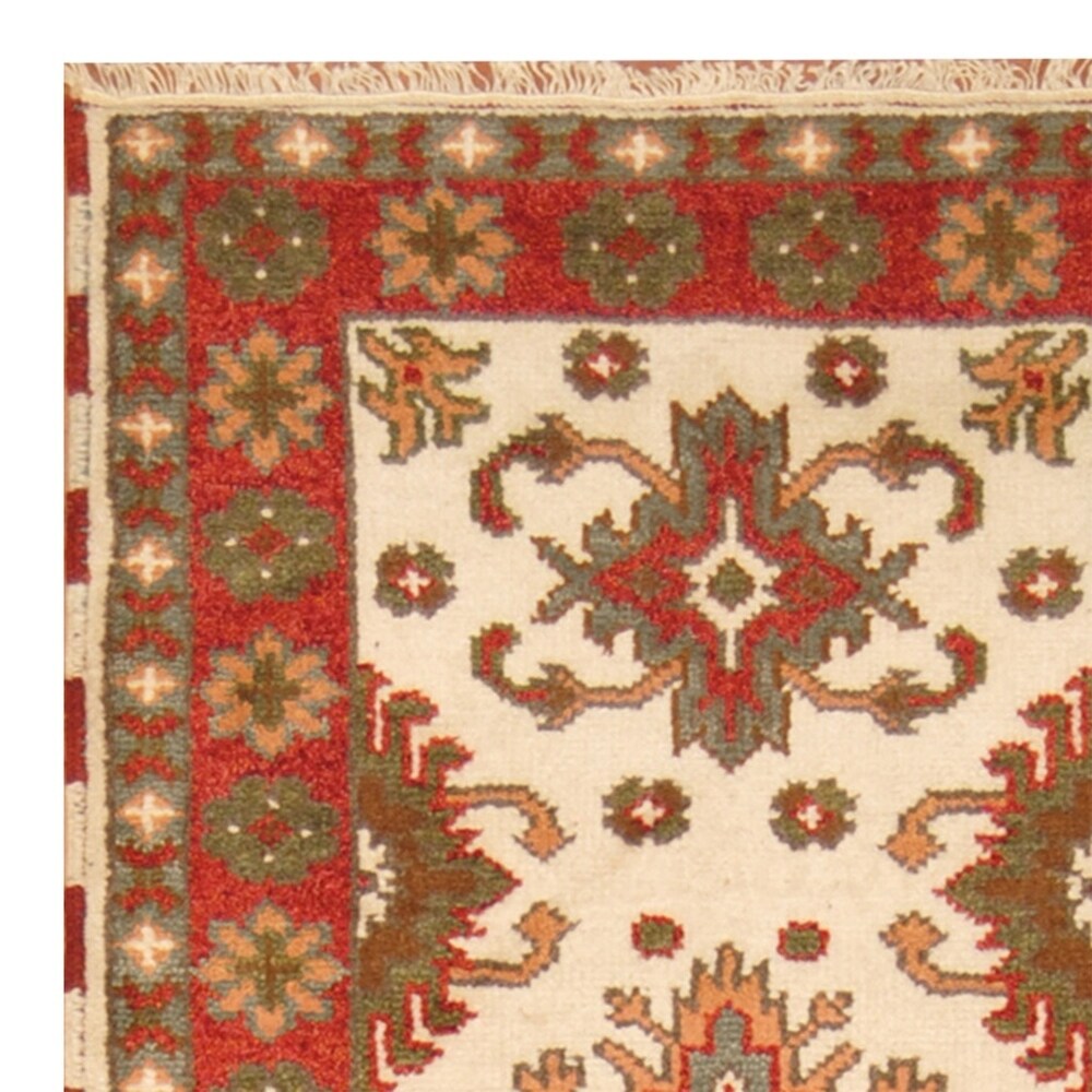 Handmade One-of-a-Kind Kazak Wool Runner (India) - 2'11 x 8'4