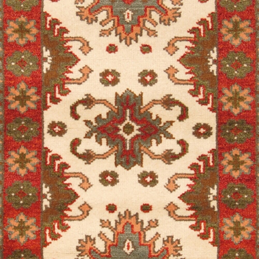 Handmade One-of-a-Kind Kazak Wool Runner (India) - 2'11 x 8'4