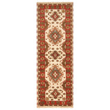 Handmade One-of-a-Kind Kazak Wool Runner (India) - 2'11 x 8'4