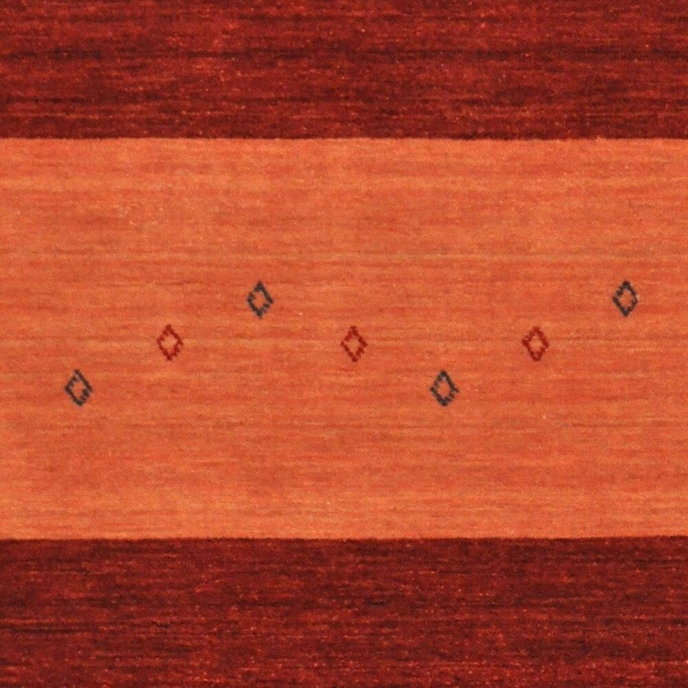 Handmade Gabbeh Wool Rug (India) - 4' x 6'