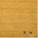 Handmade One-of-a-Kind Gabbeh Wool Rug (Iran) - 4'1 x 5'6