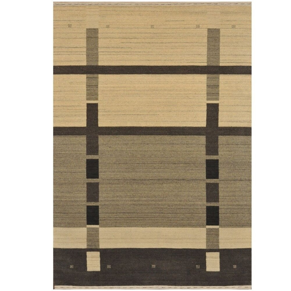 Handmade One-of-a-Kind Gabbeh Wool Rug (Iran) - 5'9 x 8'3