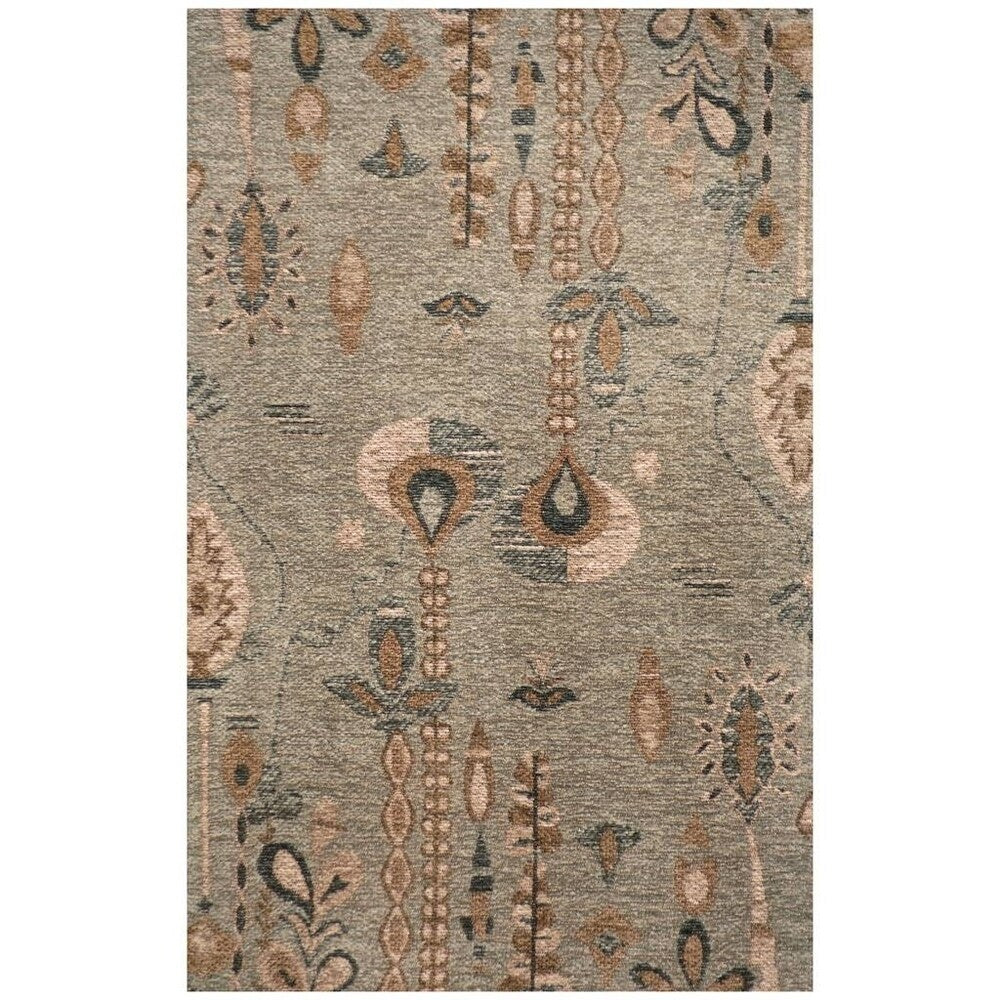 Handmade Herat Oriental Indo Hand-tufted Chenille Ikat Flatweave Rug (2' x 3'8)