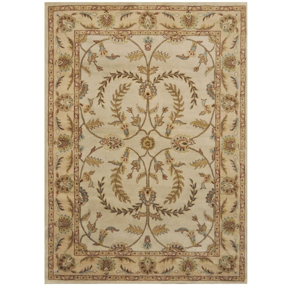 Handmade Isfahan Wool Rug (India) - 8' x 11'