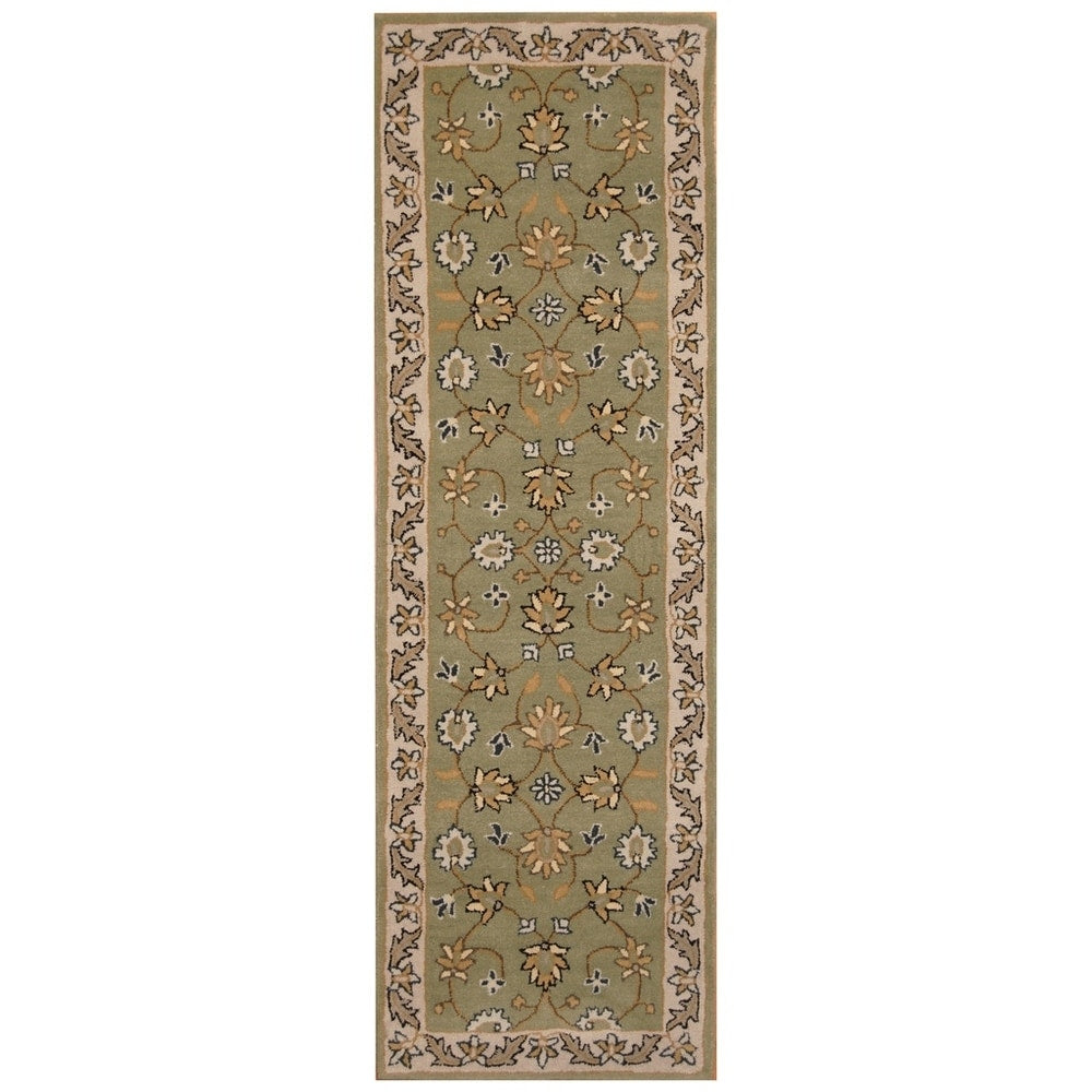 Handmade One-of-a-Kind Wool Runner (India) - 2'7 x 8'