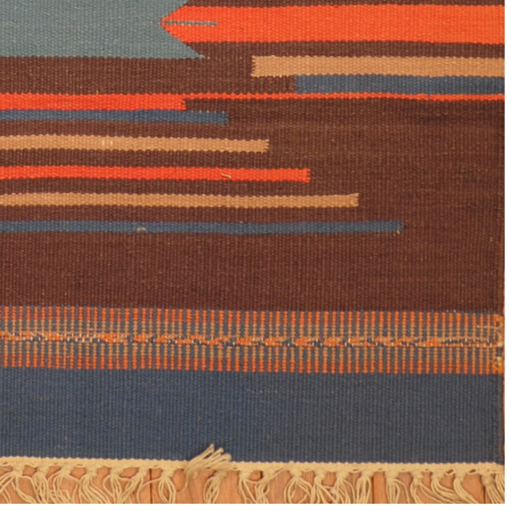 Handmade Herat Oriental Indo Hand-woven Wool Kilim (2' x 3') - 2' x 3'