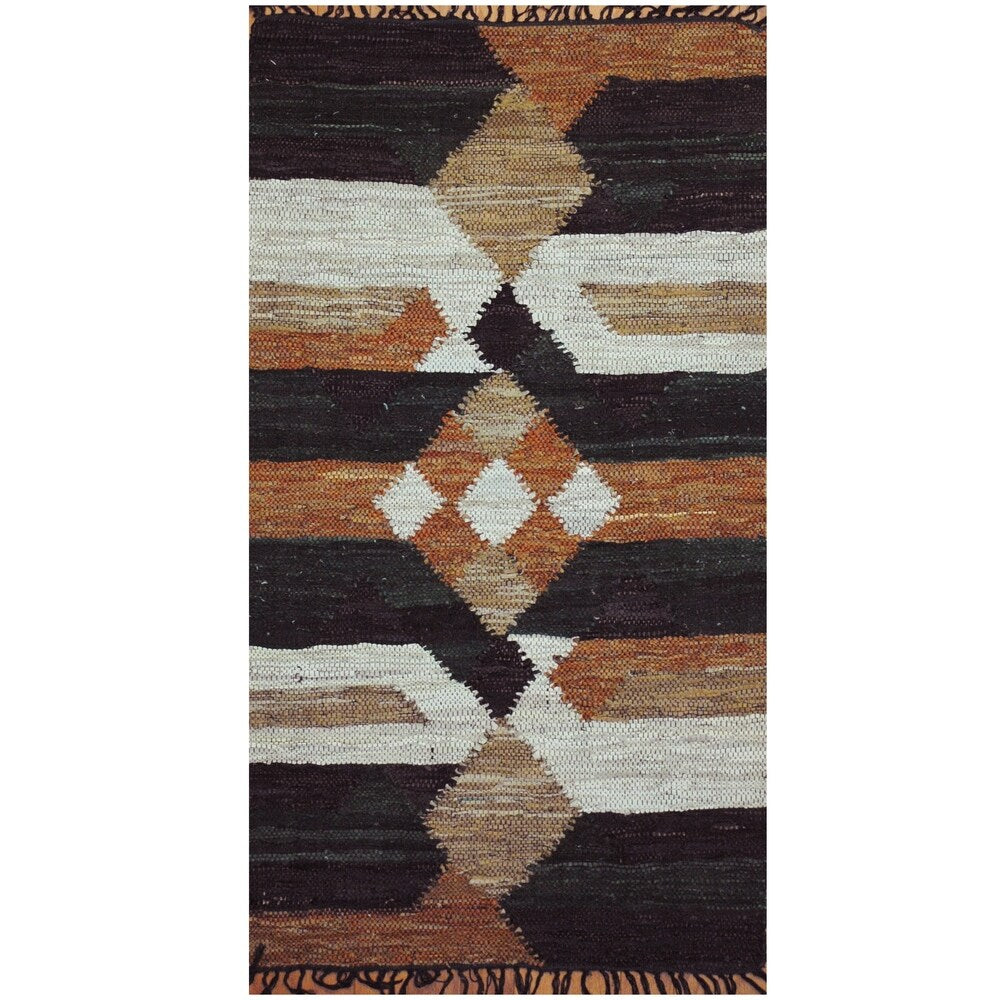 Handmade One-of-a-Kind Wool Kilim (India) - 2'6 x 4'5
