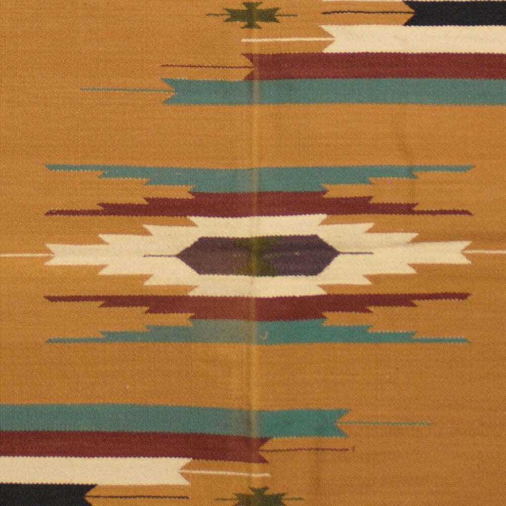Handmade One-of-a-Kind Wool Kilim (India) - 3' x 5'2