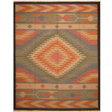 Handmade One-of-a-Kind Wool Kilim (India) - 9'3 x 12'