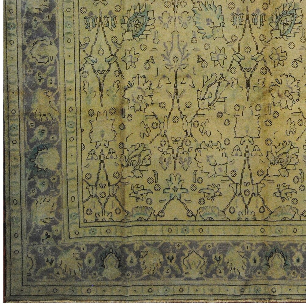 Handmade One-of-a-Kind Tabriz Wool Rug (Iran) - 10' x 12'5