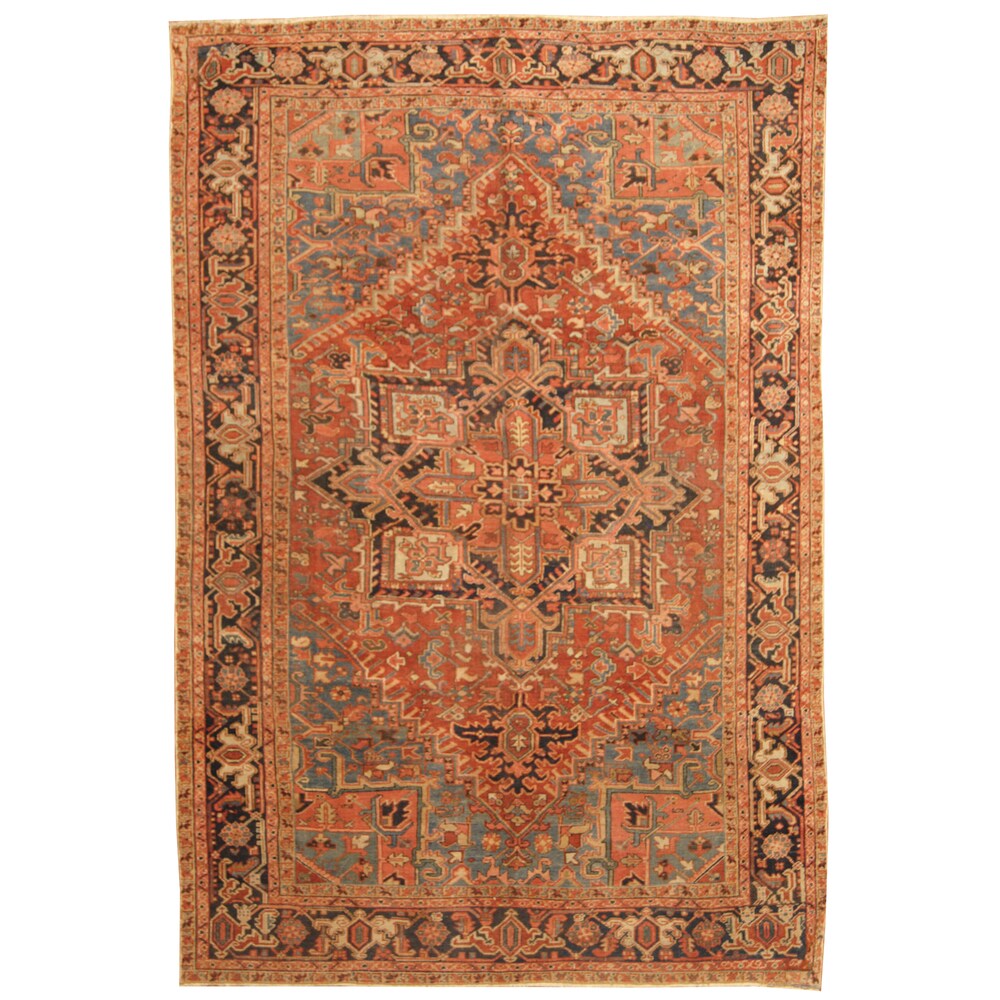 Handmade One-of-a-Kind Heriz Wool Rug (Iran) - 7'4 x 10'10
