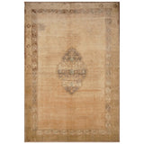 Handmade Antique Vegetable Dye Oushak Wool Rug (Turkey) - 6'7 x 9'1