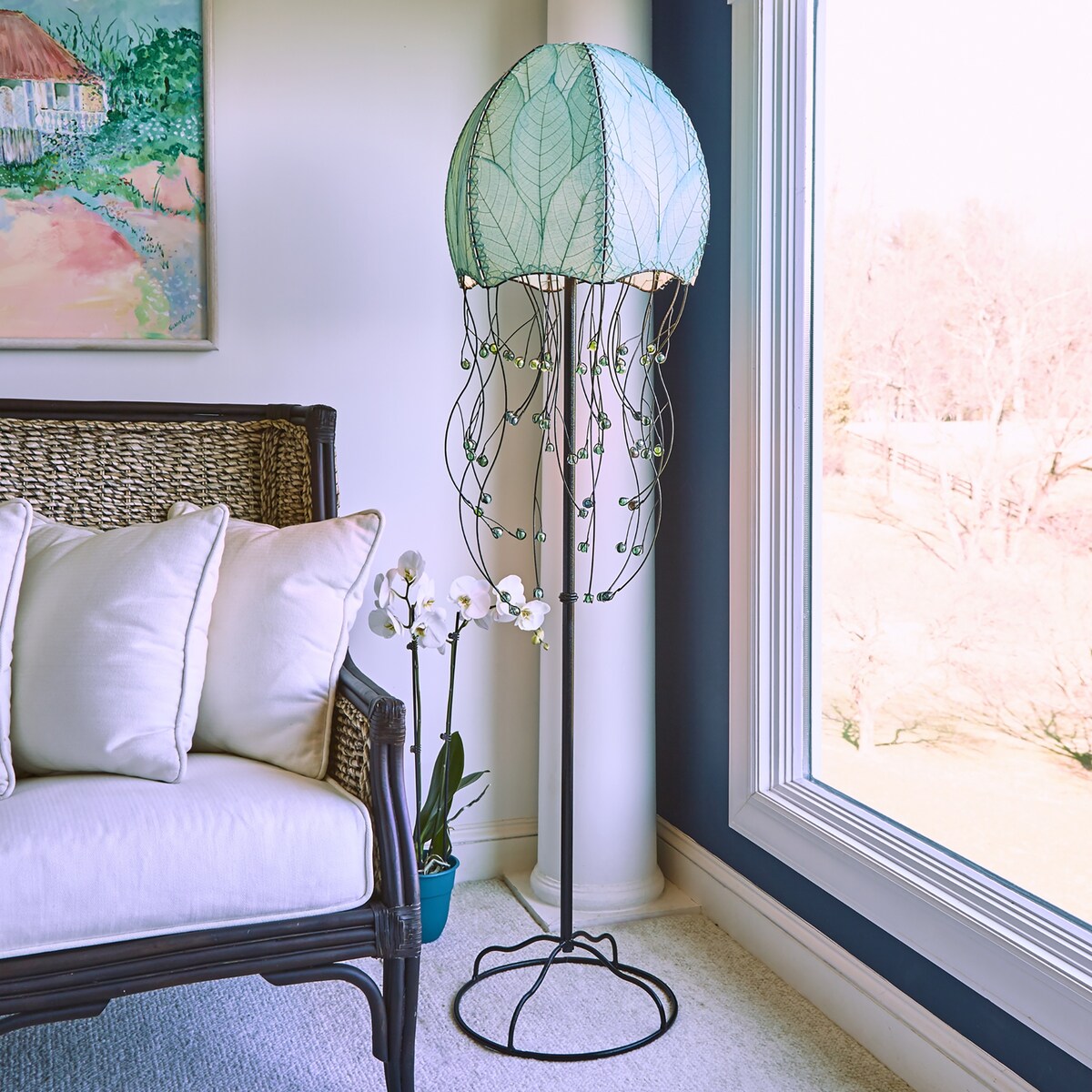 Handmade Jellyfish Floor Lamp