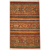 HERAT ORIENTAL Handmade Khorjeen Kazak Wool Rug - 2' x 3'1