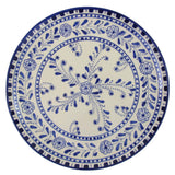 Handmade Le Souk Ceramique Azoura Design Round Stoneware Platter (Tunisia)