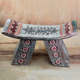 Handmade Lovely Araba Wood decorative stool (Ghana)