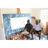Handmade Modern Fanti Comfort Bench (Ghana)