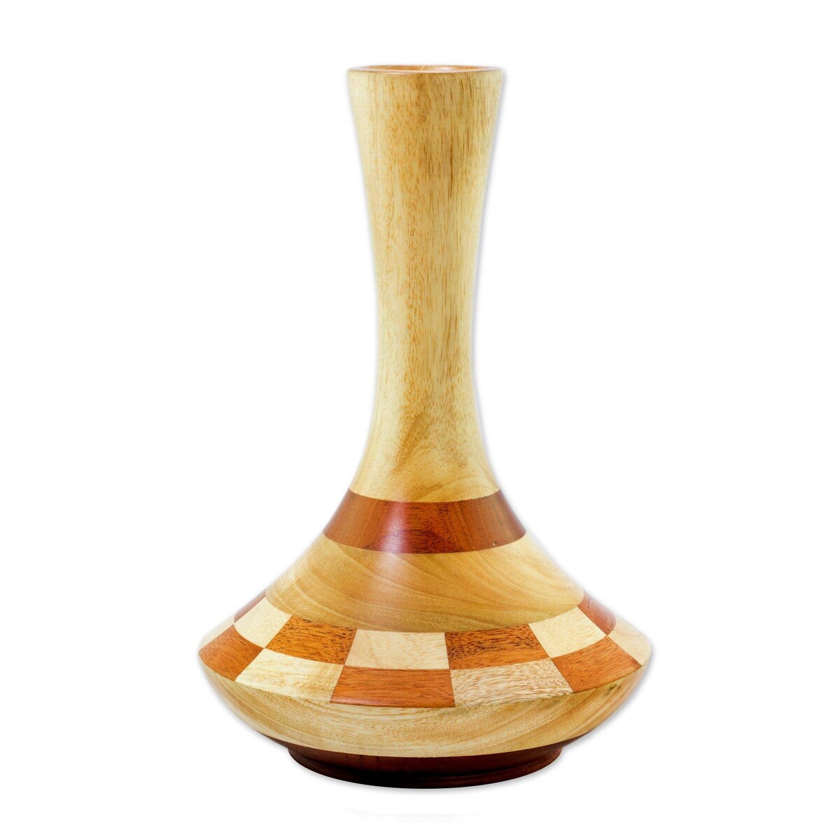 Handmade Natural Aesthetics Mahogany and cedar wood vase (Guatemala ) - 29 x 19 x 19