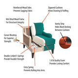 Porter Norwich Charcoal Grey Modern Loveseat with 2 Throw Pillows - 36"H x 41"D x 64"W