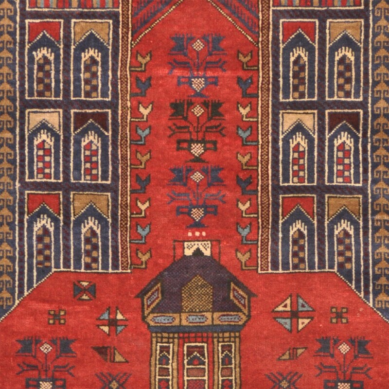 Handmade One-Of-A-Kind Tribal Balouchi Wool Rug (Afghanistan) - 3' x 4'6